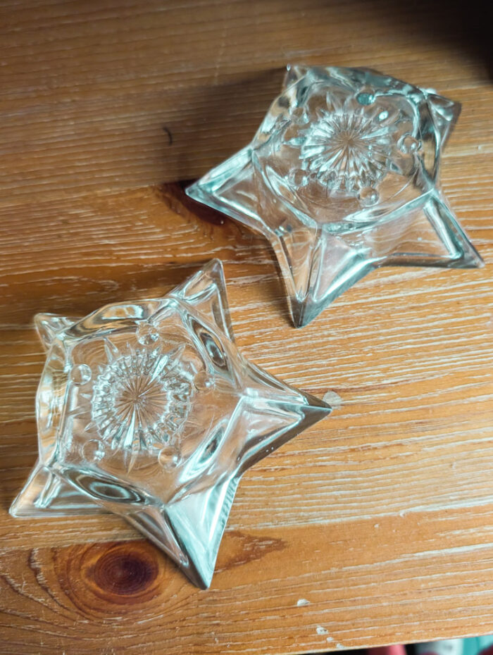 Pair of Star Candle Holders - Image 3