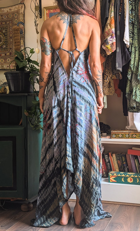 Stormy Recycled Silk Halter Dress - Image 6