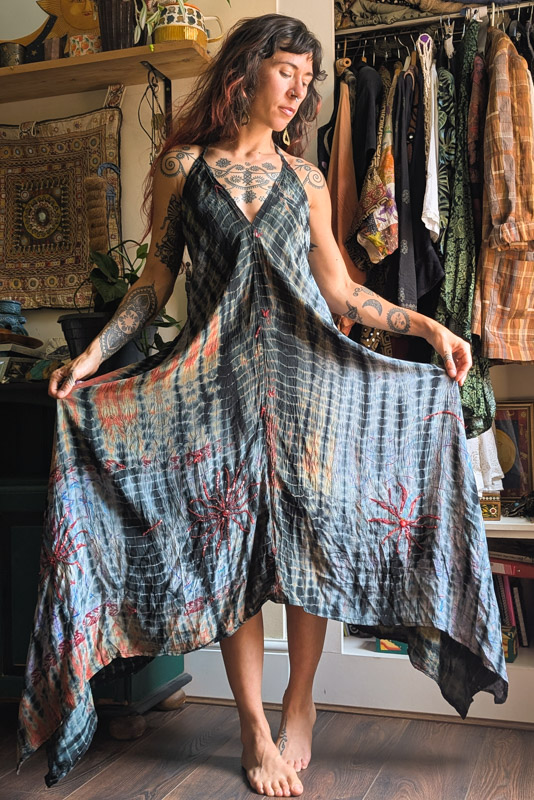 Stormy Recycled Silk Halter Dress - Image 7