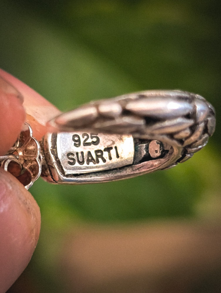 Vintage 925 Suarti Hoops - Image 6