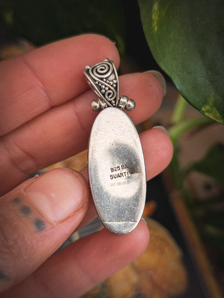 925 Silver Suarti Gemstone Pendant - Image 5