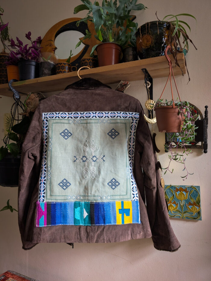 Reworked Boho Suede Jacket