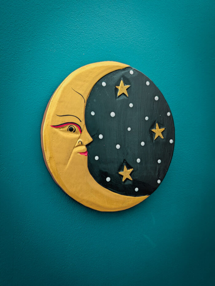 Black & Gold Moon Plaque