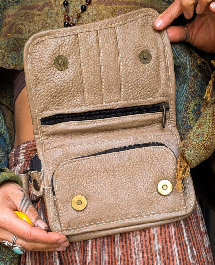 Faux Leather Sunflower Bum Bag - Image 2