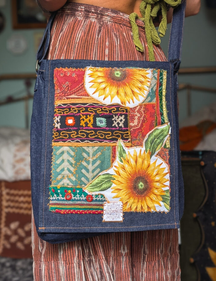 Upcycled Sunflower Bag