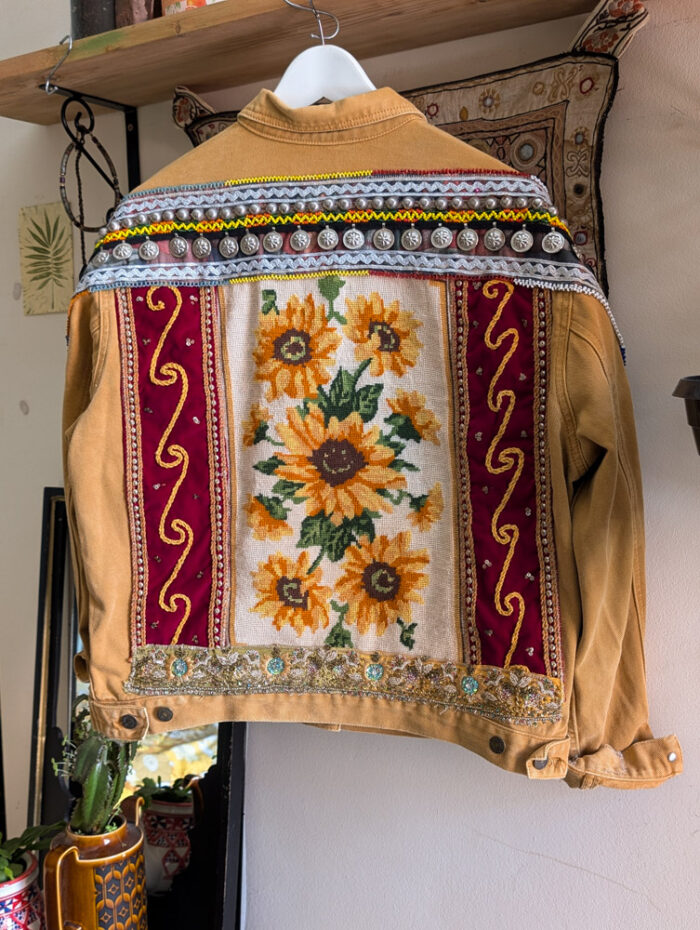 Reworked Sunflower Denim Jacket