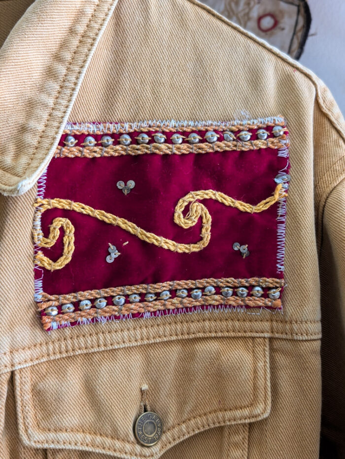 Reworked Sunflower Denim Jacket - Image 9