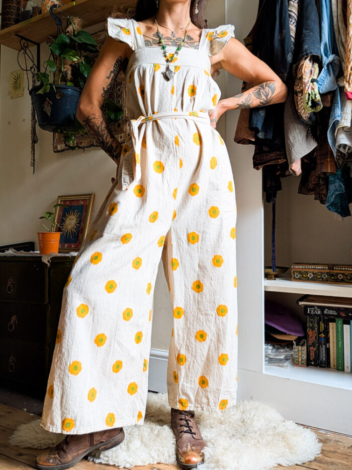 Sunflower Jumpsuit + Headband - Image 6