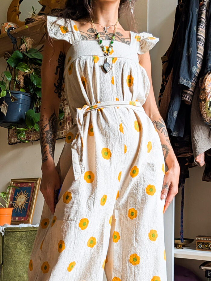 Sunflower Jumpsuit + Headband - Image 5