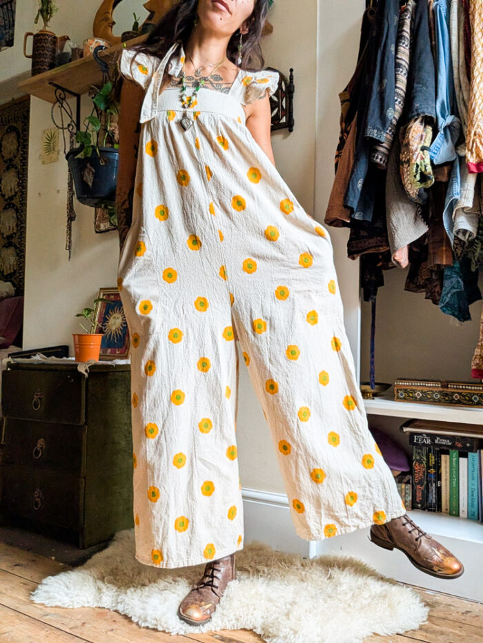 Sunflower Jumpsuit + Headband