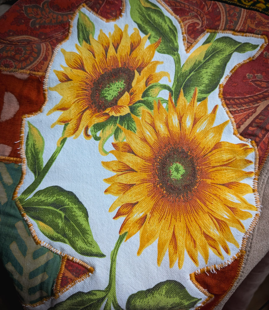 Reworked Sunflower Faux-Suede Coat - Image 4