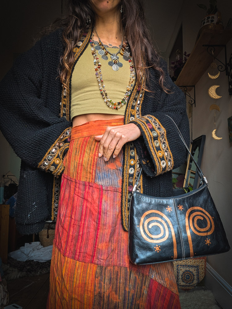 Sunset Patchwork Wrap Skirt - Image 2