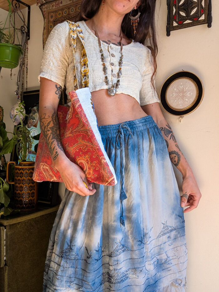 Preloved Tie Dye Maxi Skirt - Image 2