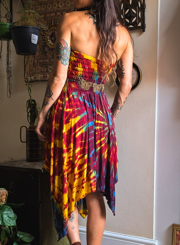 Tie Dye Hanky Hem 2-in-1 Dress / Skirt - Image 5