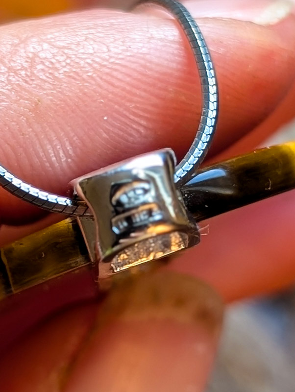 Vintage Silver Reversible Tiger's Eye Necklace - Image 6