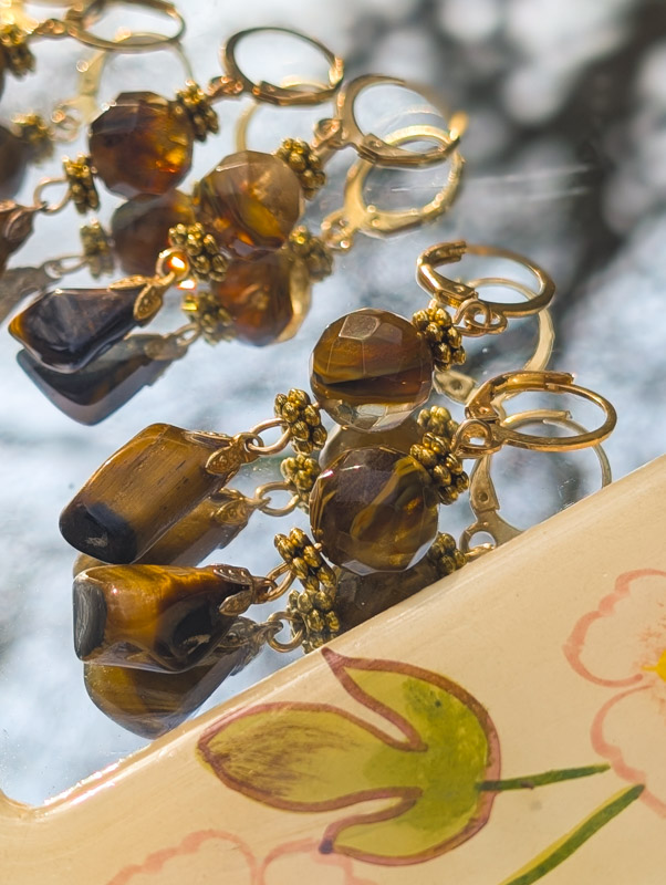 Earthy Tiger's Eye Earrings