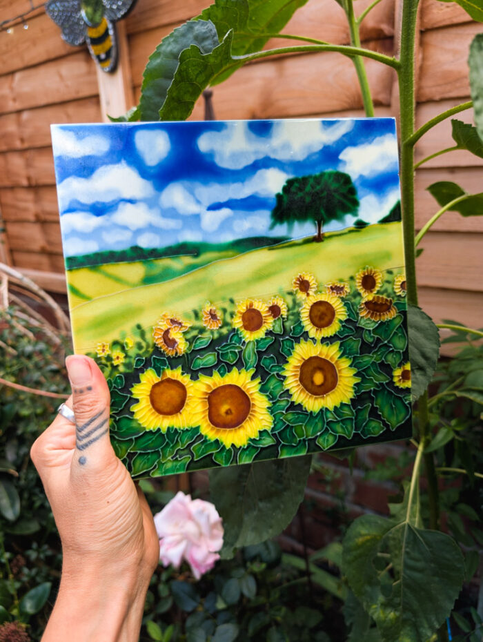 Preloved Sunflower Tile - Image 5