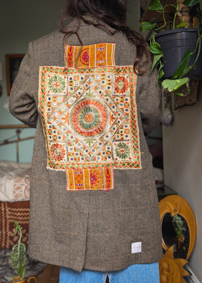 Reworked Boho Tweed Coat