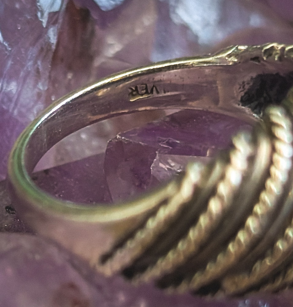 Vintage Silver Rope Twist Ring - Image 4