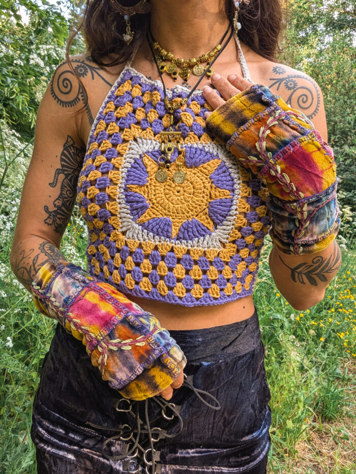 Velvet Patchwork Handwarmers