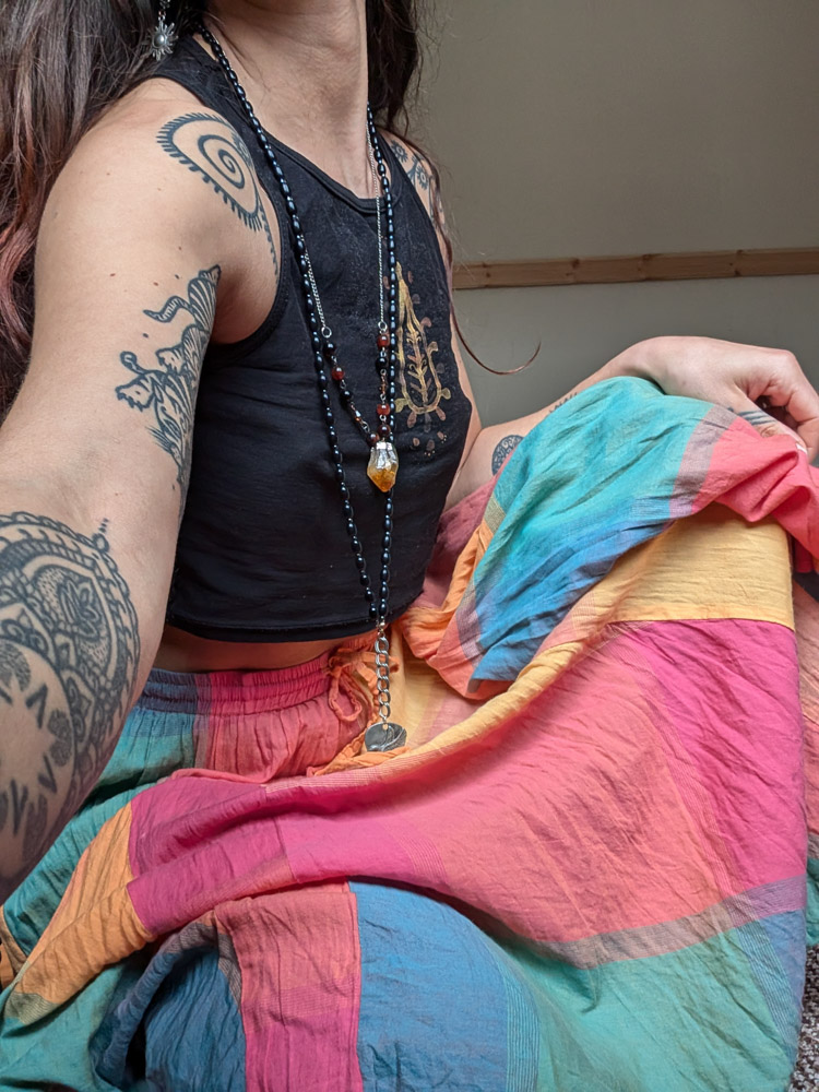 Pastel Rainbow Midi Skirt - Image 8