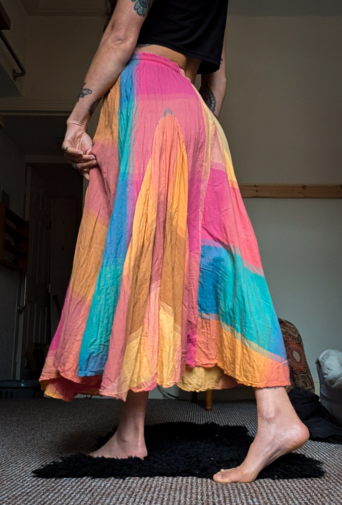 Pastel Rainbow Midi Skirt - Image 7