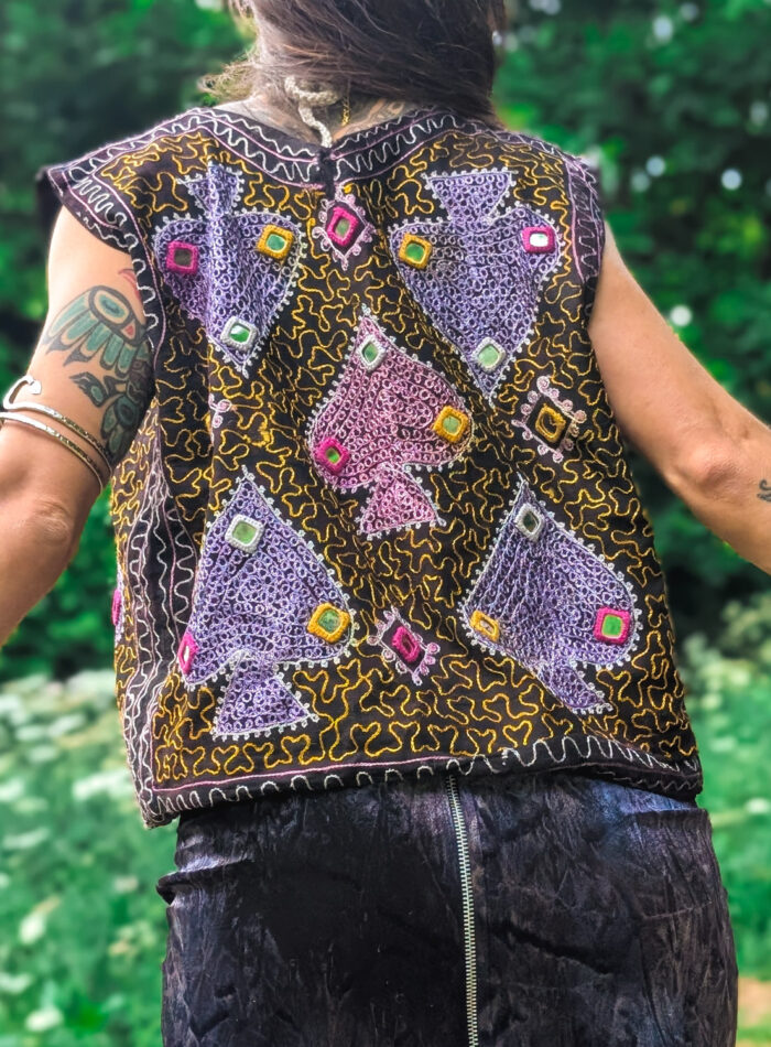 Vintage Indian Embroidered Waistcoat