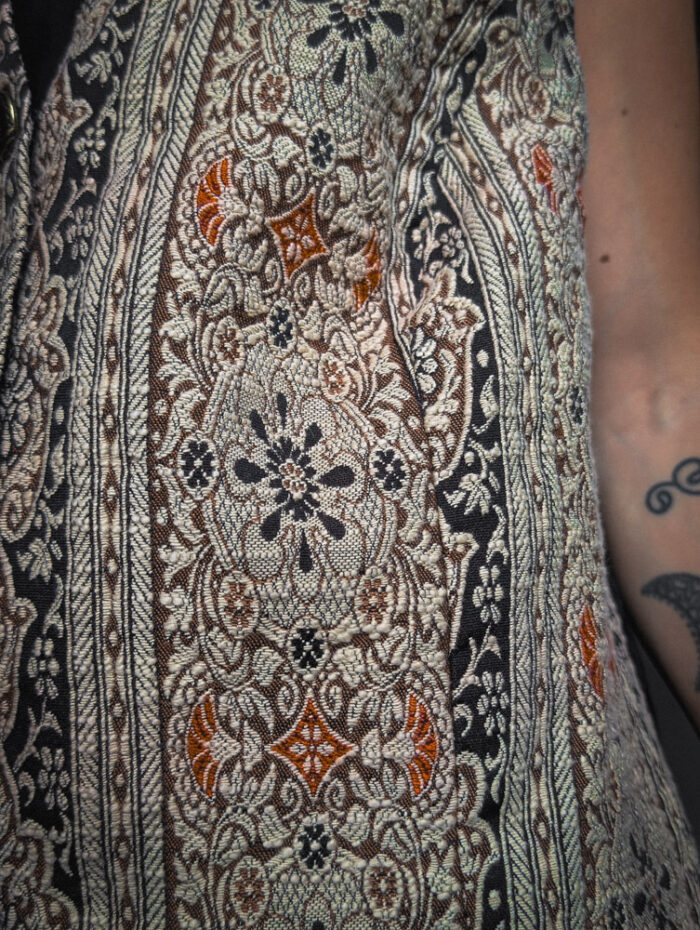 Vintage Neutral Tapestry Waistcoat - Image 5