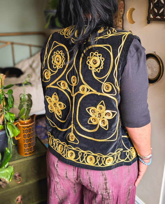 Vintage Indian Mirrored Waistcoat - Image 8