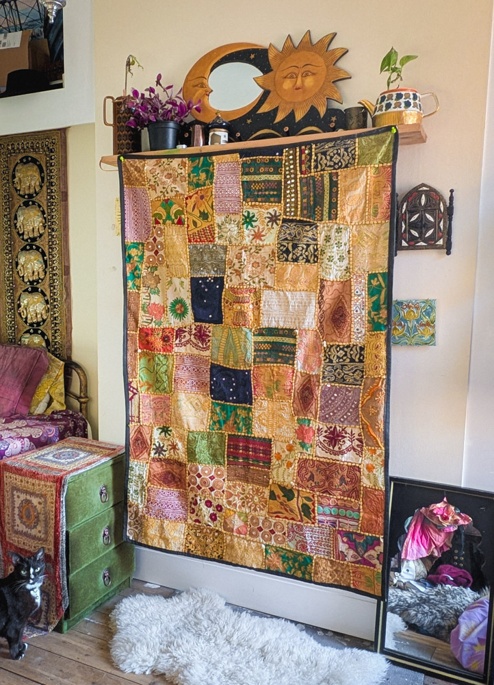 Vintage Indian Patchwork Wall Hanging - Image 7