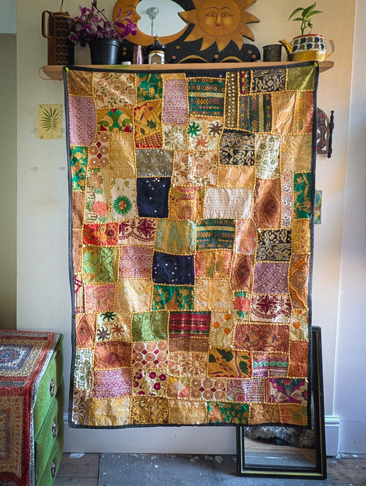 Vintage Indian Patchwork Wall Hanging