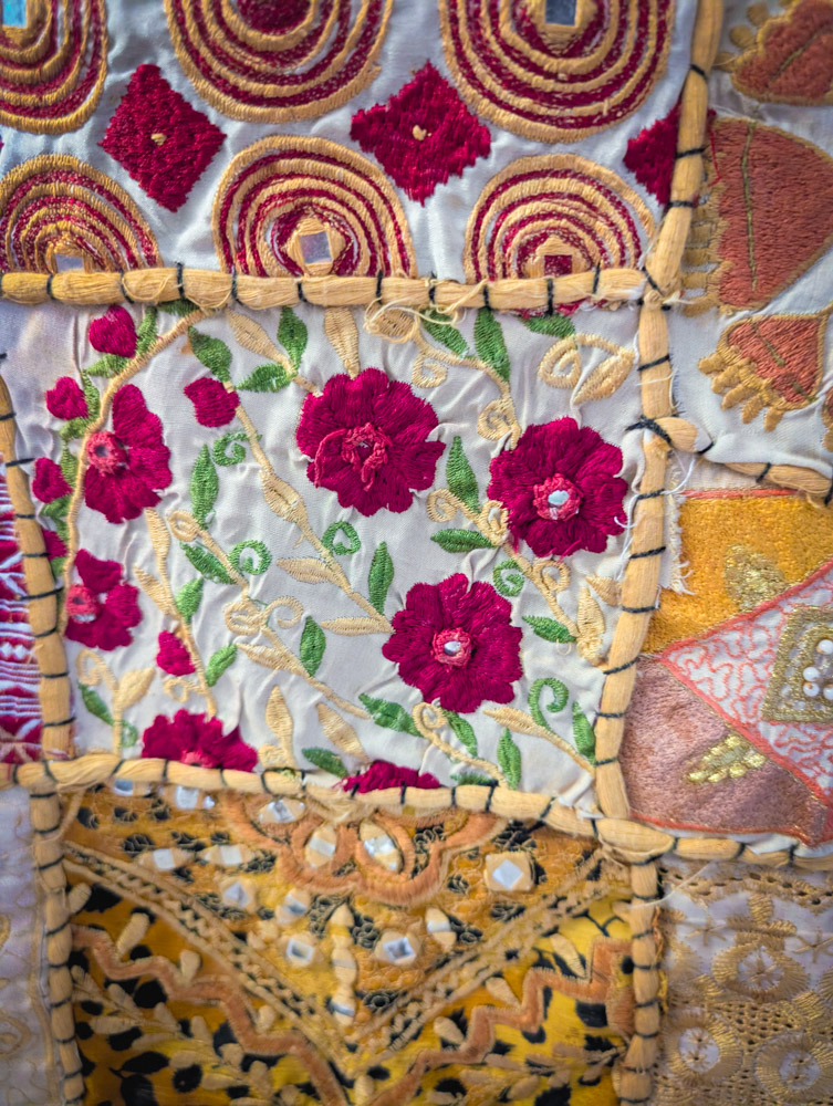Vintage Indian Patchwork Wall Hanging - Image 3