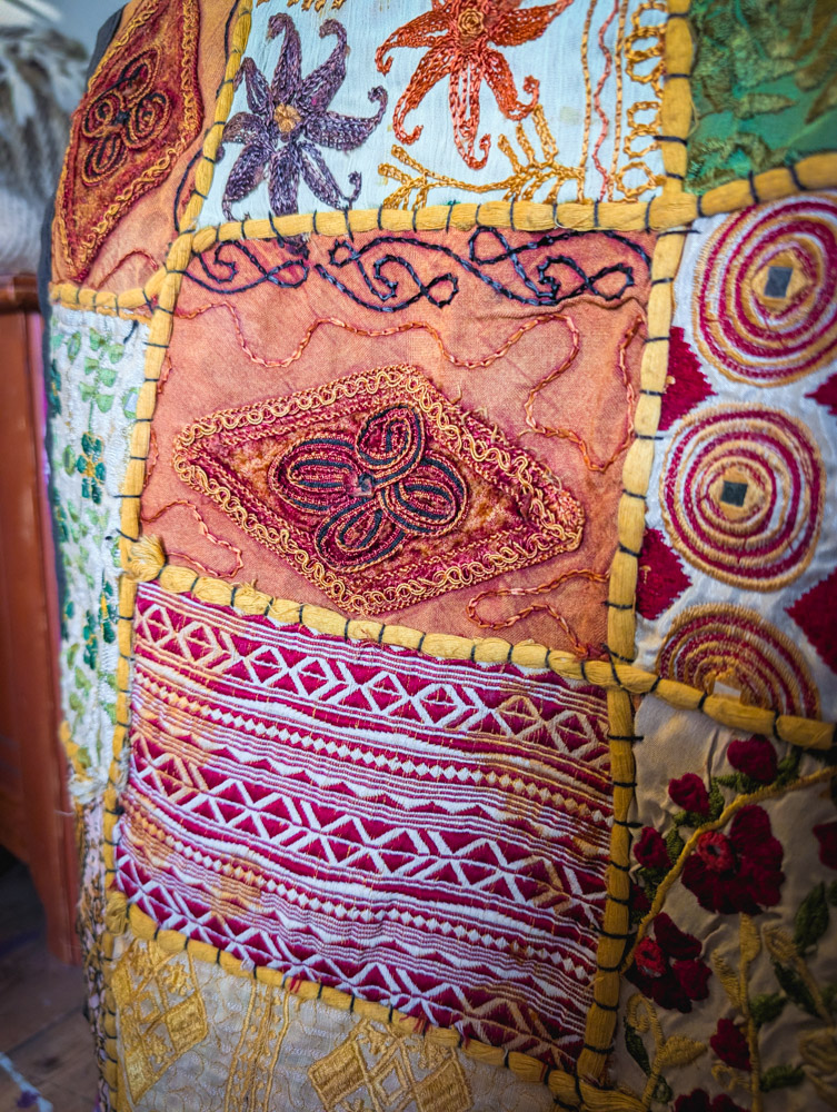 Vintage Indian Patchwork Wall Hanging - Image 4