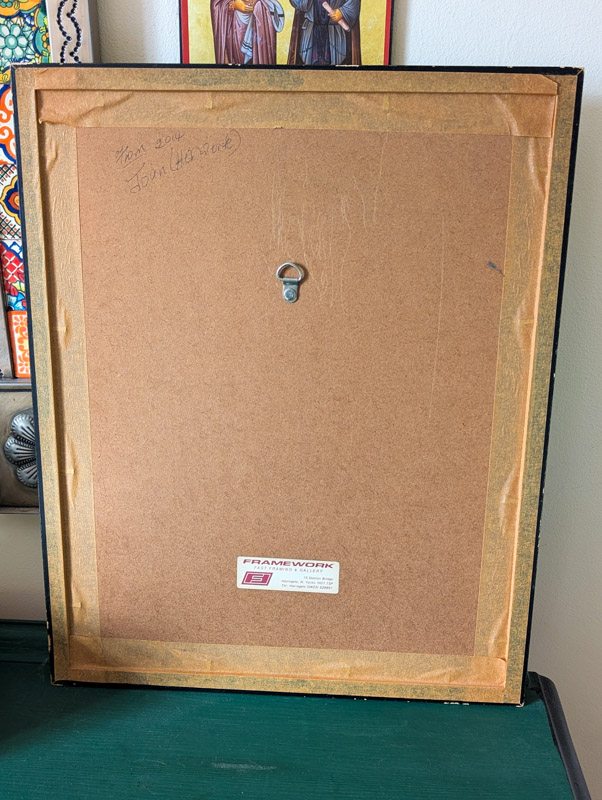 Vintage Framed Garden Embroidery - Image 5