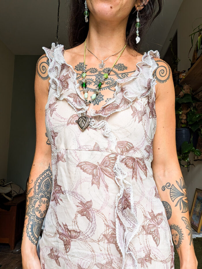 Whistles Butterfly Fairy Print Dress - Image 2