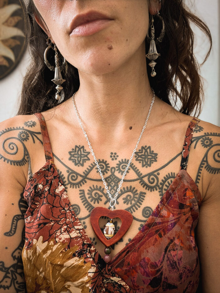 Wooden Heart Necklace - Image 3