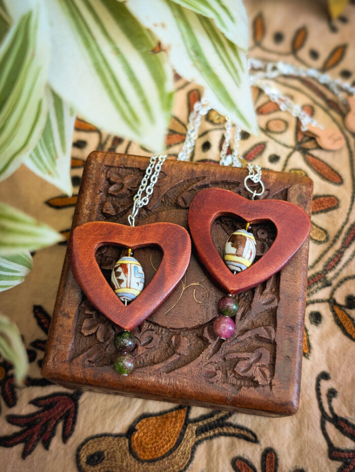 Wooden Heart Necklace - Image 2