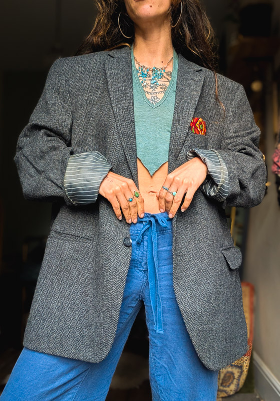 Reworked Bohemian Tweed Blazer - Image 2