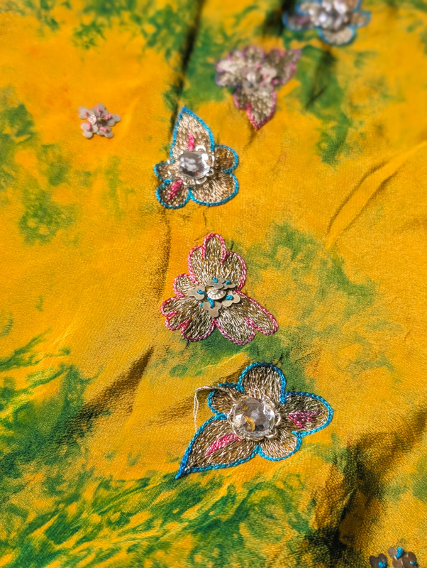 Yellow Recycled Silk Halter Dress - Image 6